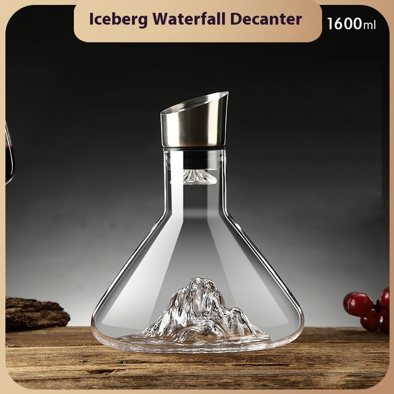 Iceberg Glass Wine Decanter (photo 8)