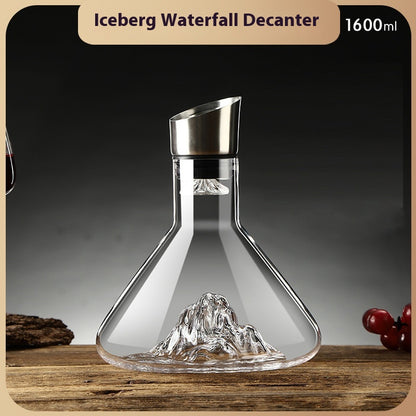 Iceberg Glass Wine Decanter (photo 8)