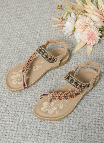 Women's Boho Floral Thong Sandals (photo 12)
