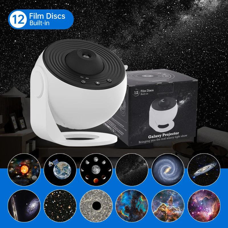 12-in-1 Rotating Galaxy Planetarium Projector (photo 8)