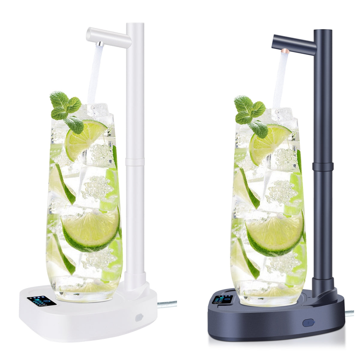 Rechargeable Electric Water Bottle Pump with Stand and Extension Tube