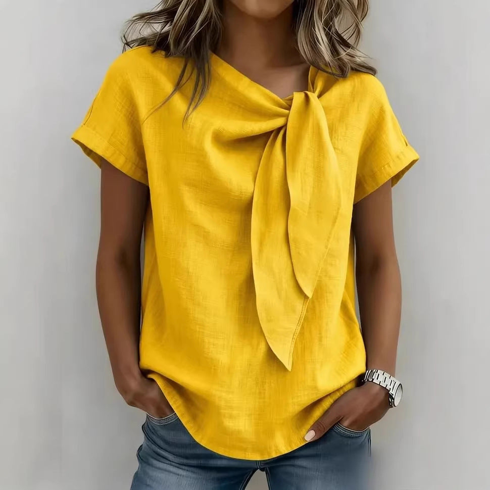 Women's Short-Sleeve Loose Casual T-Shirt (photo 3)