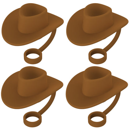 Silicone Hat-Shaped Straw Toppers (photo 13)