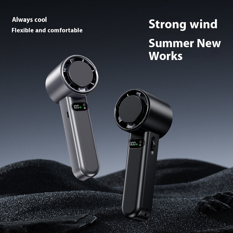 Handheld Turbo Fan, 4800 mAh, USB Rechargeable (photo 2)