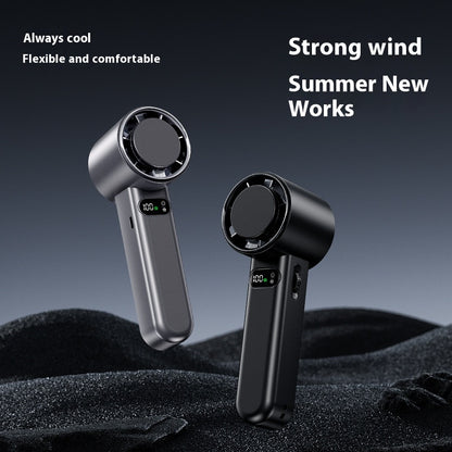 Handheld Turbo Fan, 4800 mAh, USB Rechargeable (photo 2)