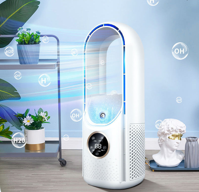 Portable USB Bladeless Cooling Fan with Water Tank and Timer (photo 3)