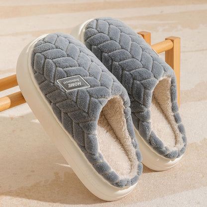 Thick-Sole Plush Winter House Slippers (photo 11)