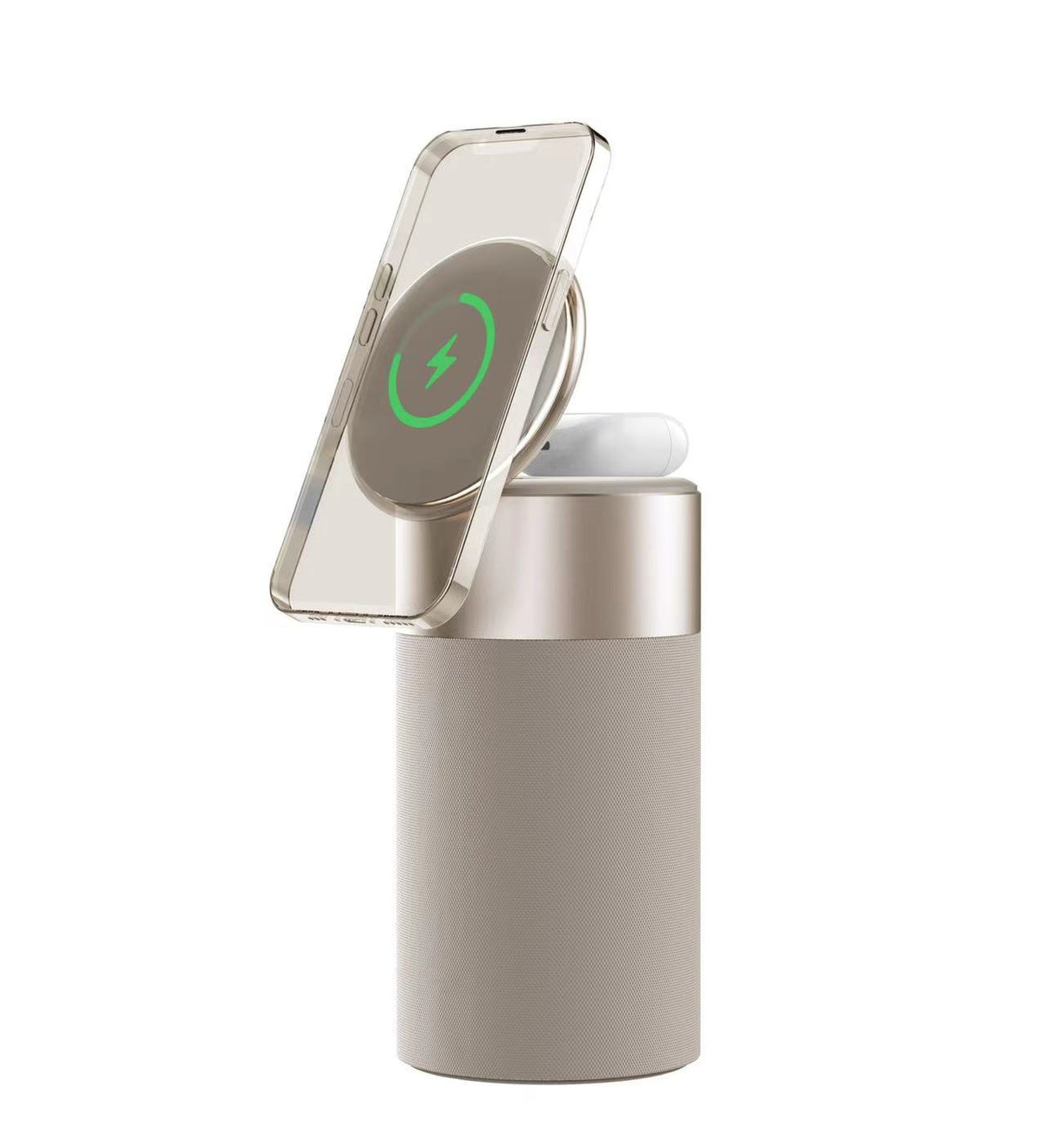 3-in-1 Bluetooth Speaker with Wireless Charger and Touch Lamp (photo 6)