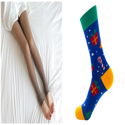 Women's Fleece-Lined Sheer-Look Tights (photo 39)