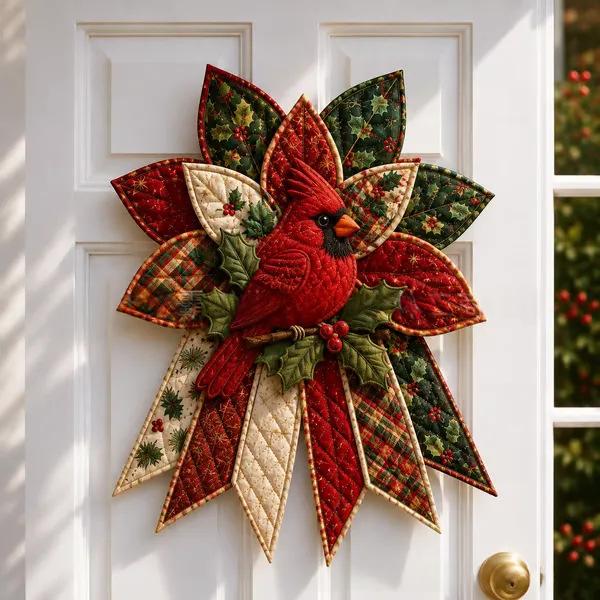 Quilted Patchwork Fabric Craft Piece, Holiday and Animal Designs (photo 34)