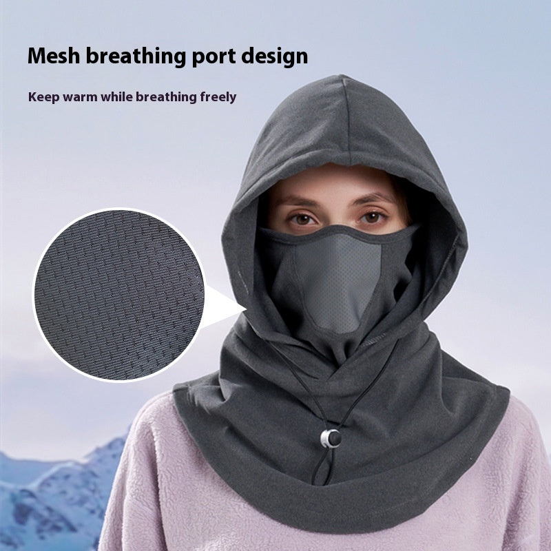 Winter Fleece Balaclava Hood and Neck Warmer (photo 4)