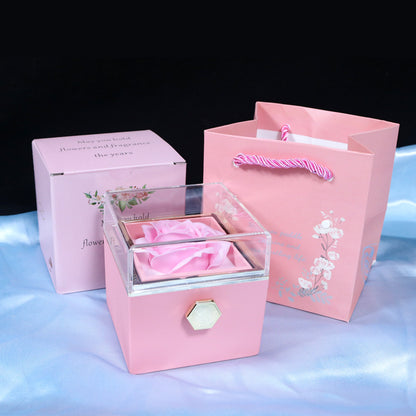 Rotating Soap Rose Jewelry Gift Box (photo 13)