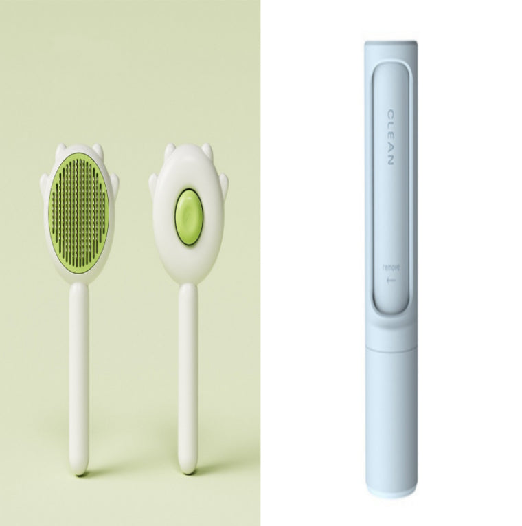 Self-Cleaning Slicker Brush for Cats and Dogs – Set11