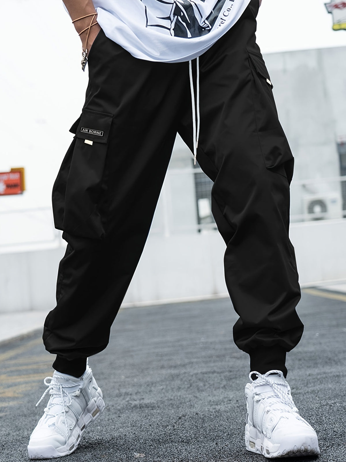 Men's Multi-Pocket Cargo Drawstring Pants (photo 6)