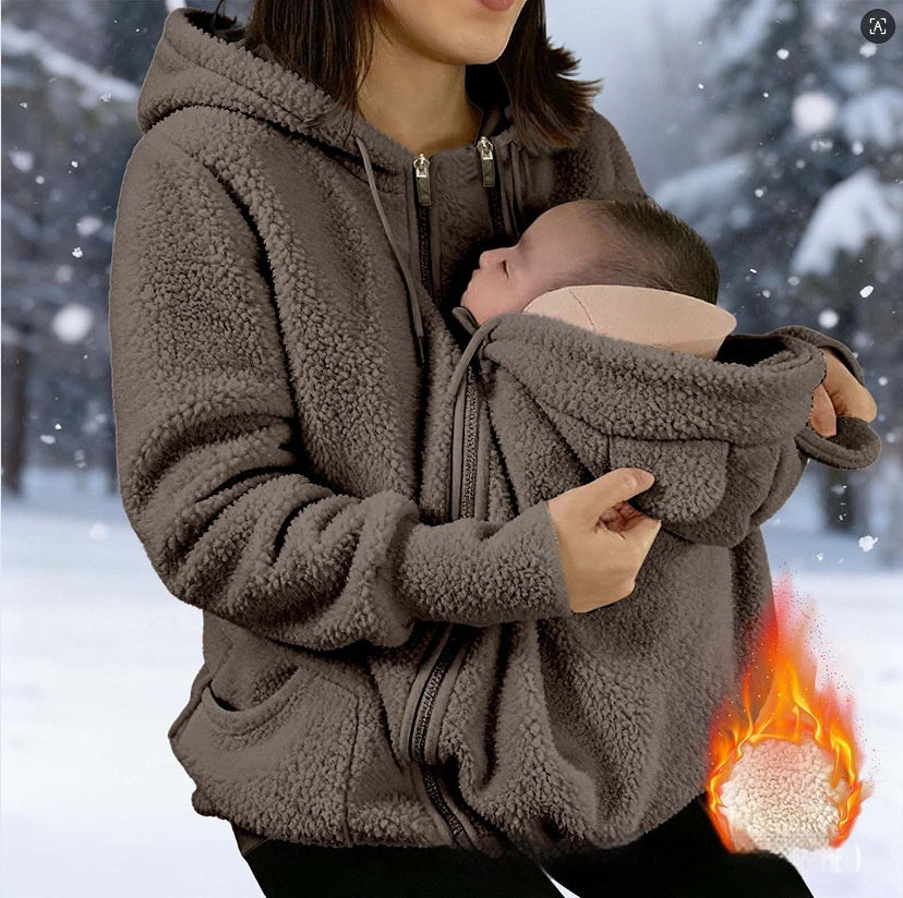 Women's Thick Hooded Zip-Up Jacket (photo 10)