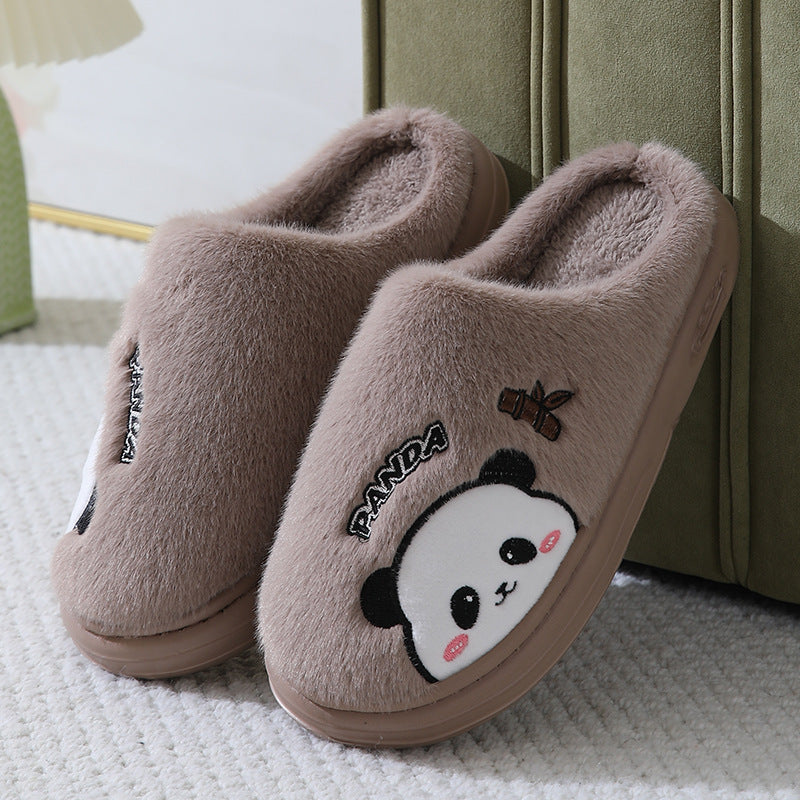Cartoon Panda Thick-Sole House Slippers (photo 8)