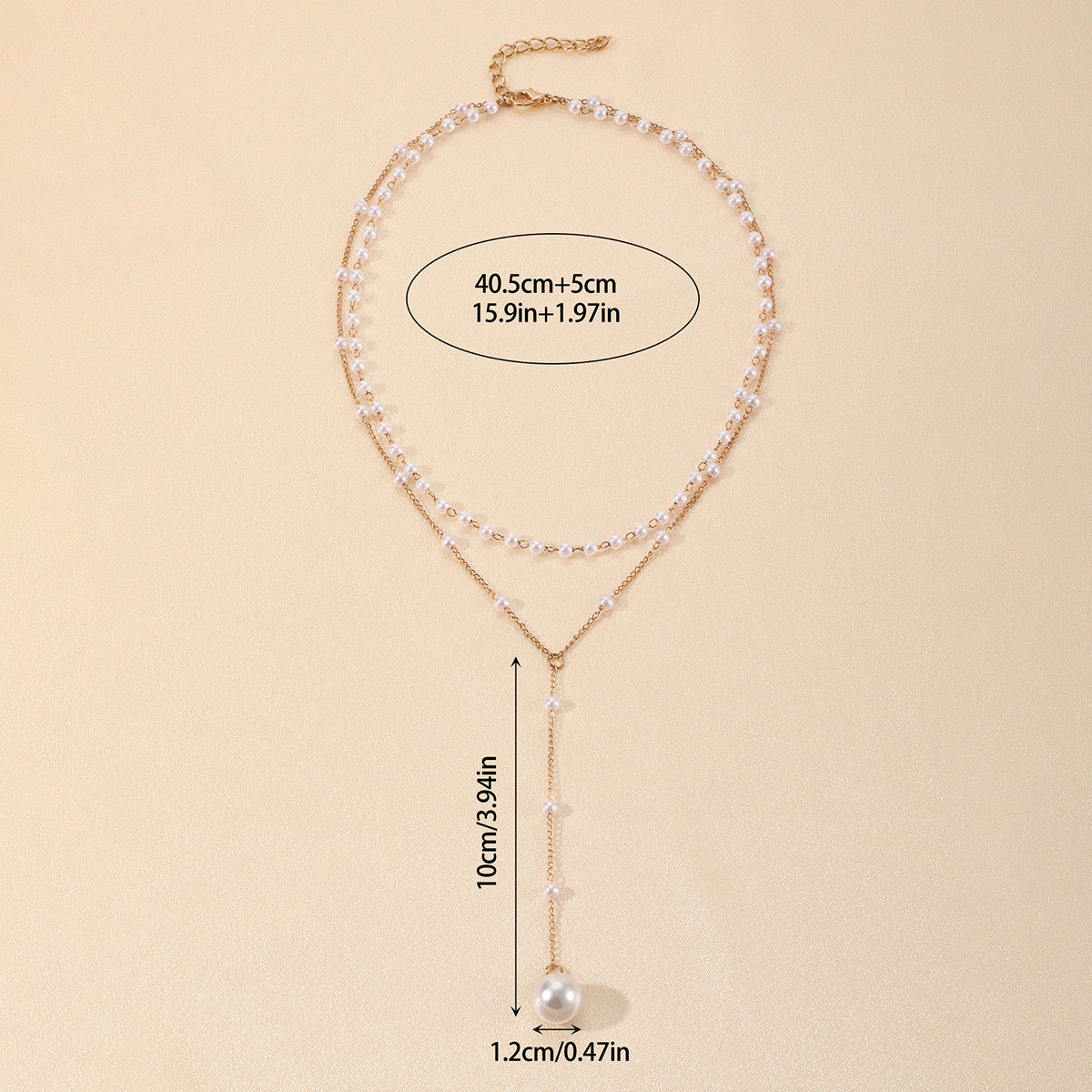 Double-Layer Pearl-Style Necklace (photo 5)