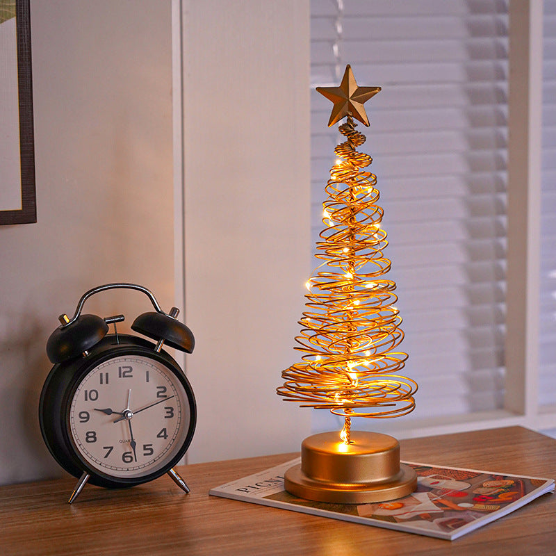 LED Metal Christmas Tree Table Light (photo 4)