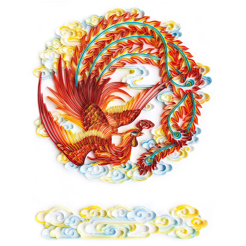 Paper Quilling Art Kit, 40 x 50 cm, Animal and Bird Designs (photo 9)