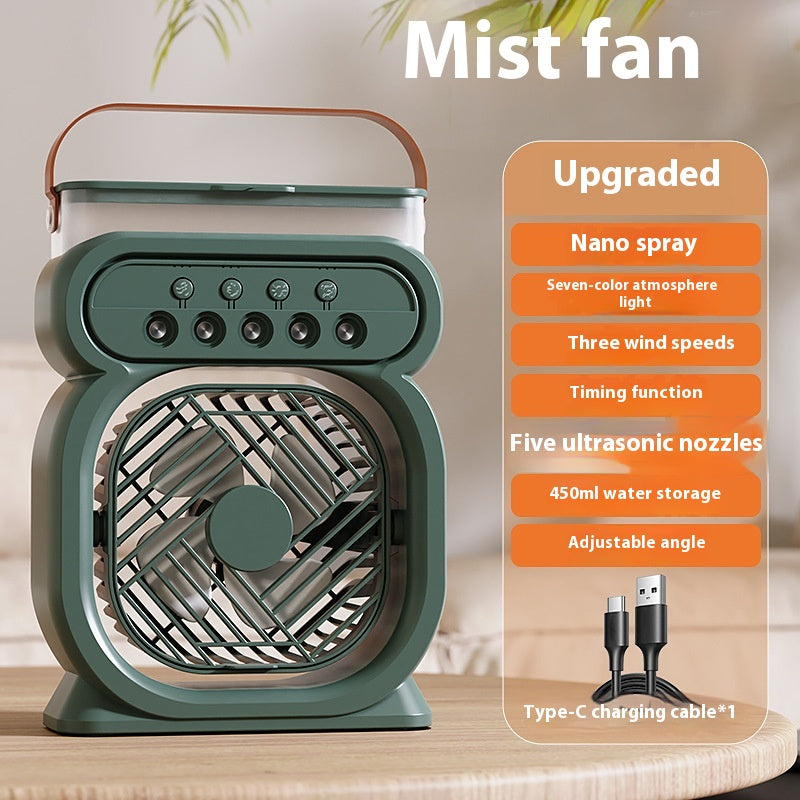 Mini Evaporative Air Cooler Fan with 7-Color Light (photo 9)