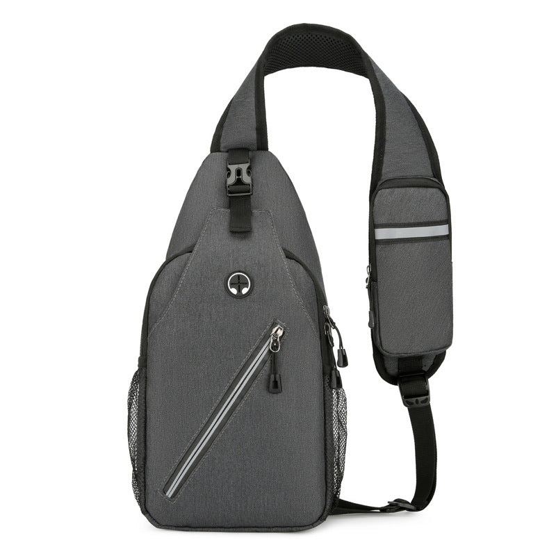 Men's Oxford Cloth Crossbody Chest Bag (photo 9)