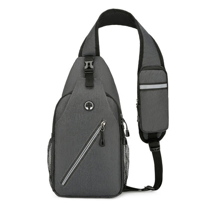 Men's Oxford Cloth Crossbody Chest Bag (photo 9)