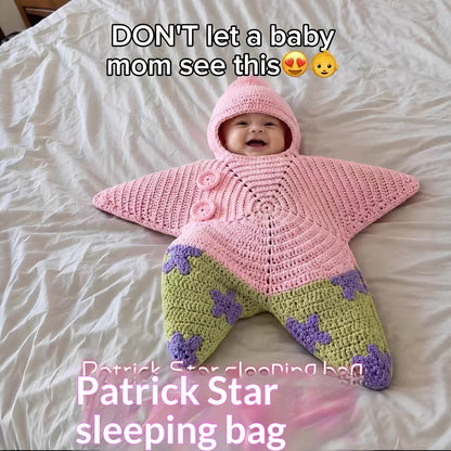 Crochet Star-Shaped Hooded Baby Romper, Finished or DIY Kit (photo 4)
