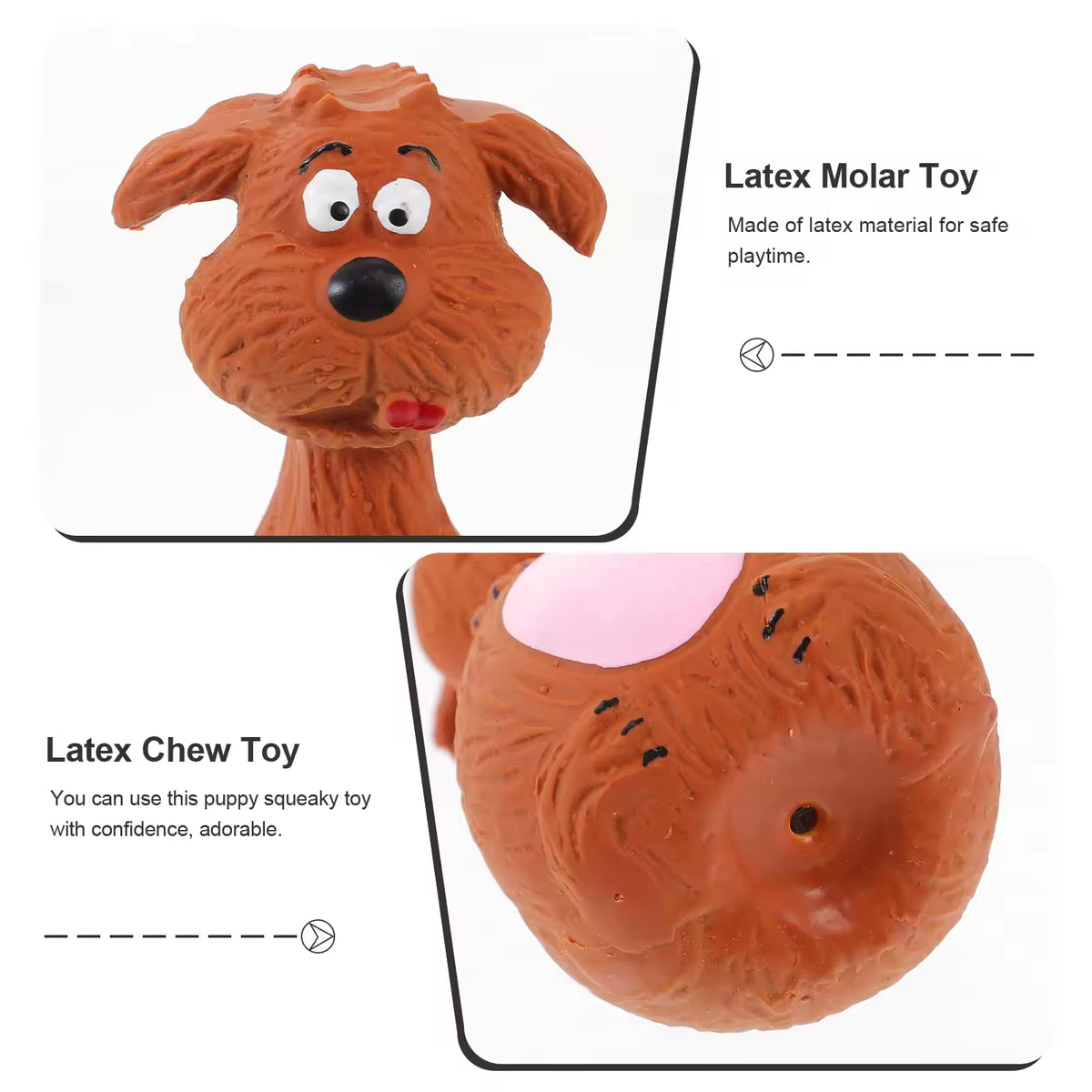 Latex Dog Chew Toys with Squeaker, 4 Pack (photo 7)