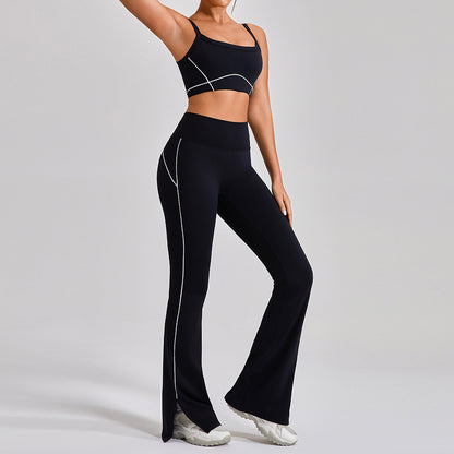 Women's Strappy Contrast Yoga Set (photo 3)