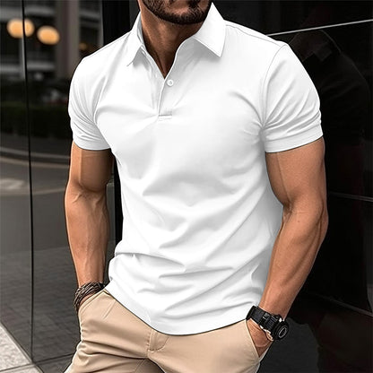 Men's Solid Short-Sleeve Polo Shirt (photo 3)