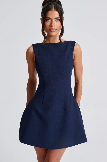 Women's Backless Sleeveless Bodycon Mini Dress (photo 14)