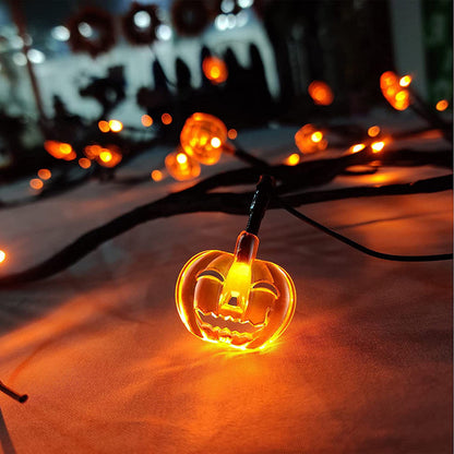 Halloween Bat or Pumpkin LED Vine String Light, 2 m (photo 3)