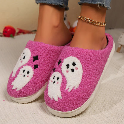 Halloween Ghost Plush Slippers (photo 6)