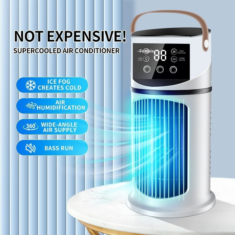 USB Mini Evaporative Air Cooler Fan, 24.5 x 15.5 x 15.5 cm (photo 9)