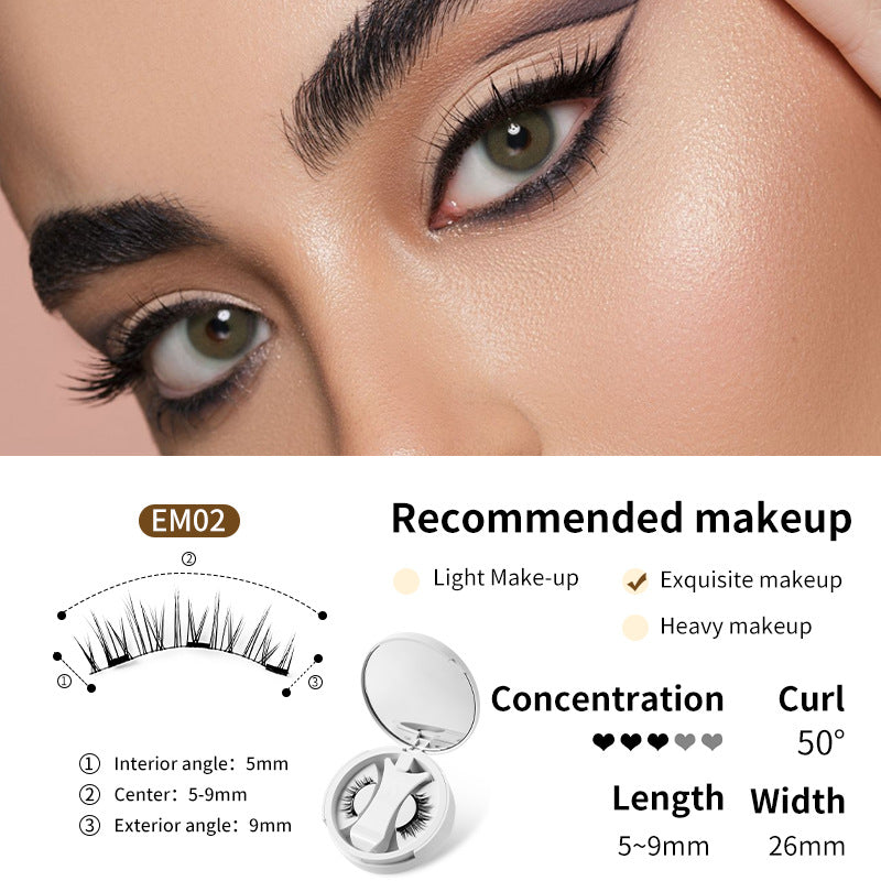 Magnetic False Eyelashes with Applicator and Case (photo 8)