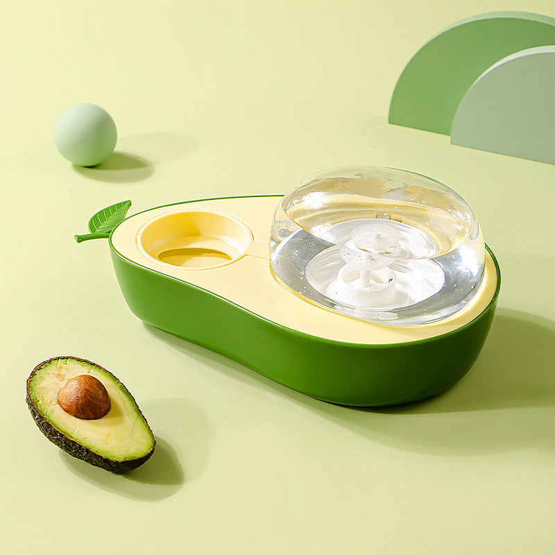 Avocado-Shaped Pet Bowl, Feeder or Water Dispenser – Water Dispenser, Olive Green