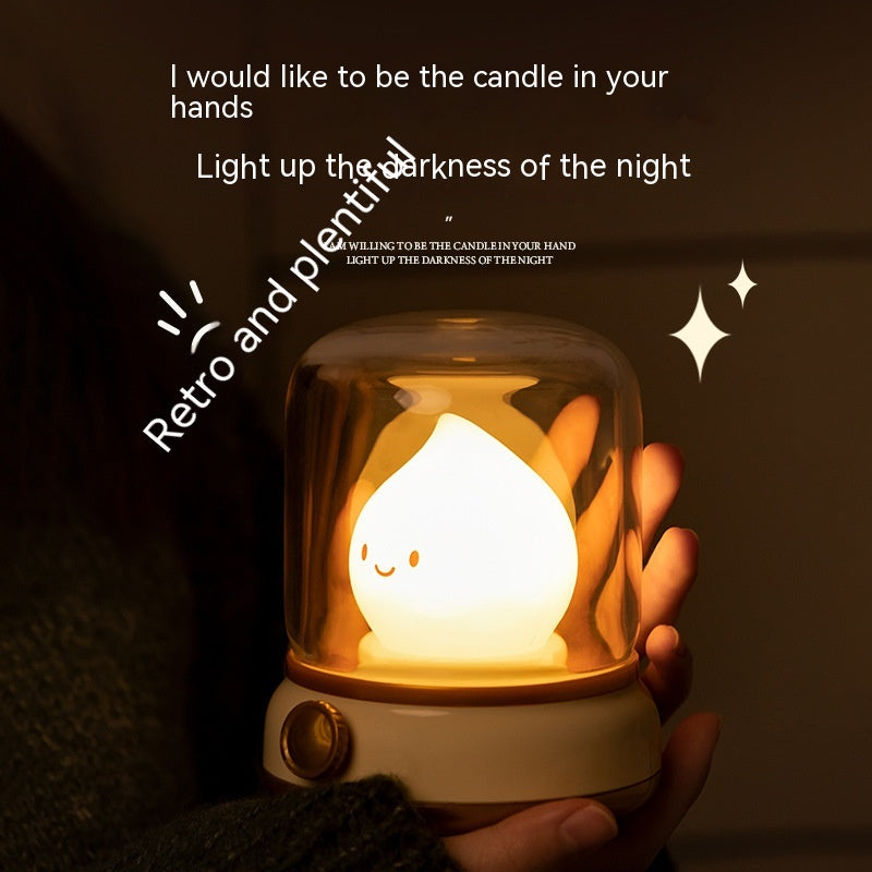 Retro Oil-Lamp Style Rechargeable LED Night Lamp (photo 6)