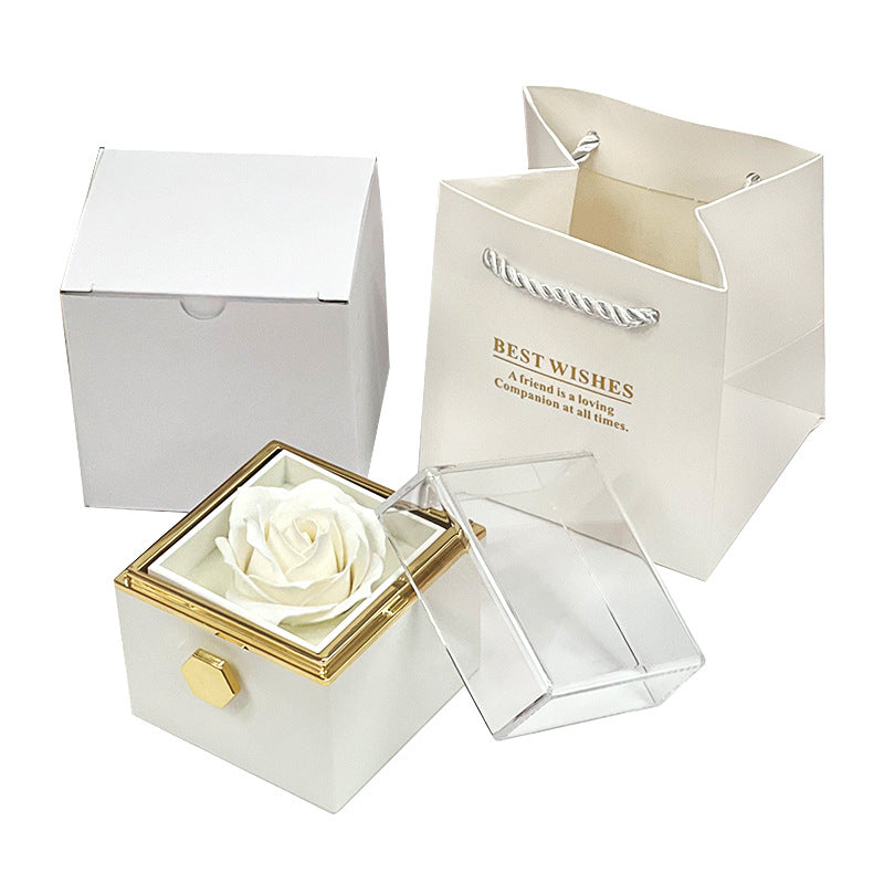Rotating Soap Rose Jewelry Gift Box (photo 15)