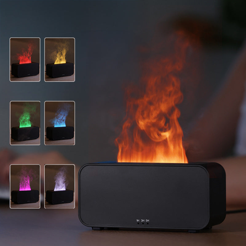 Flame Effect Mist Diffuser with Timer, USB