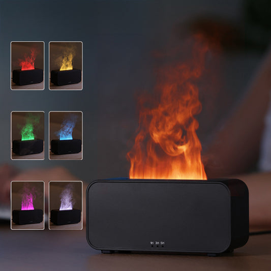 Flame Effect Mist Diffuser with Timer, USB