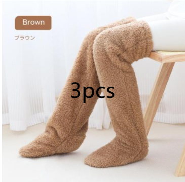 Over-the-Knee Fuzzy Long Socks (photo 21)