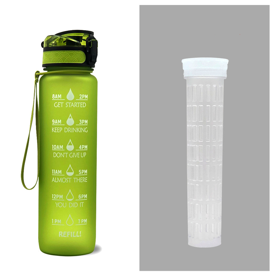 1 L Tritan Water Bottle with Time Markers (photo 40)
