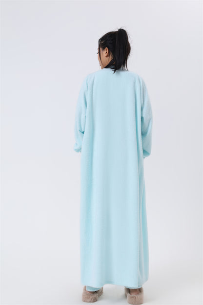 Women's 3-Piece Knit Lounge Set: Crop Top, Wide-Leg Pants and Cardigan (photo 3)