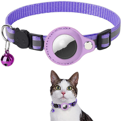 Reflective Pet Collar with AirTag Holder (photo 7)