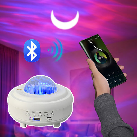 Rechargeable Galaxy Star Projector with Bluetooth Speaker