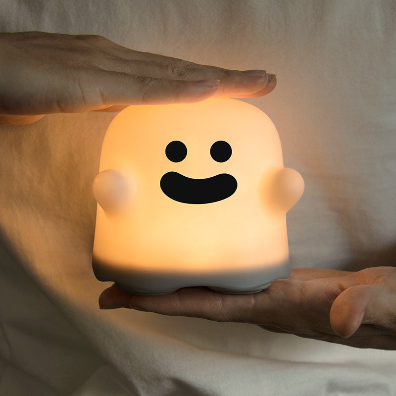 Silicone Face Night Light with Tap Control (photo 12)