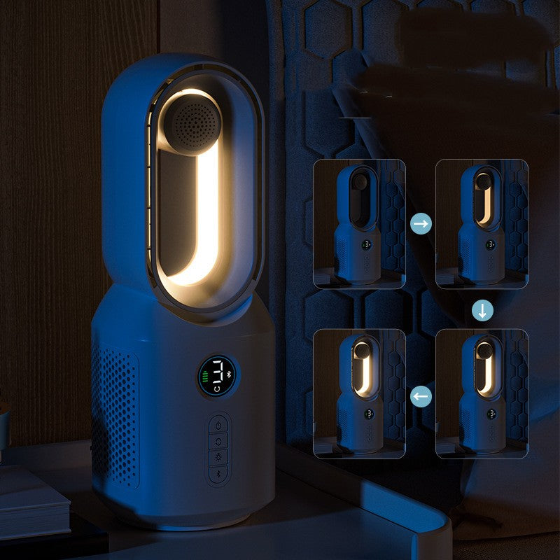 Bladeless Rechargeable Fan with Night Light, With or Without Bluetooth Speaker (photo 5)