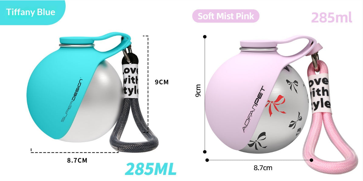 Portable Dog Water Bottle with Waste Bag Dispenser (photo 9)