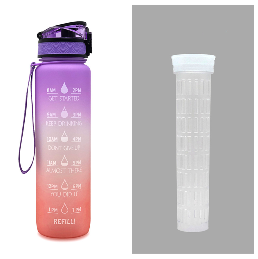 1 L Tritan Water Bottle with Time Markers (photo 34)