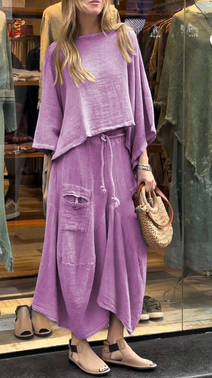 Women's Long-Sleeve Pullover Top and Long Skirt Set (photo 12)